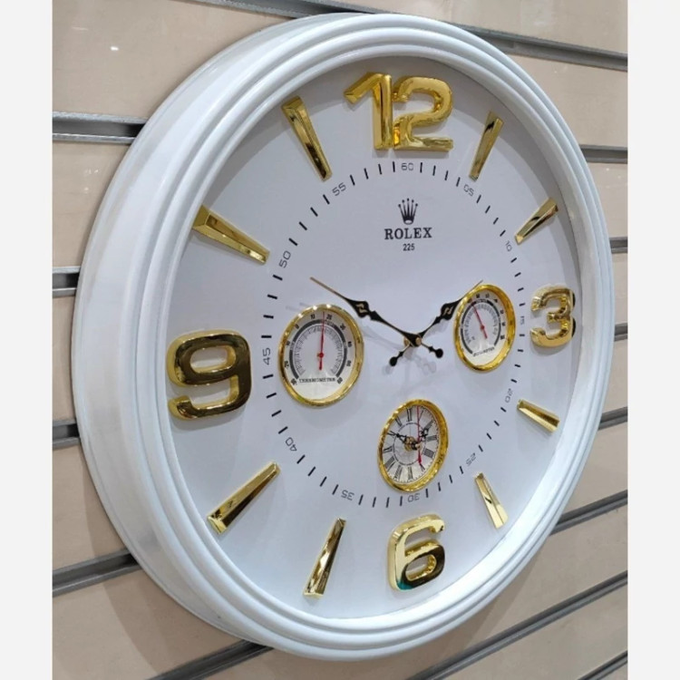 ساعت دیواری دارای دماسنج و رطوبت سنج سایز 60